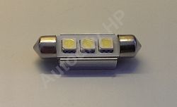 Led žárovka Canbus 12V 3 led sufit bílá